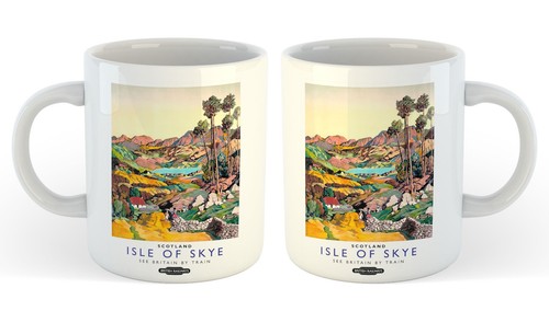 11oz ceramic mug - ceramic, railway