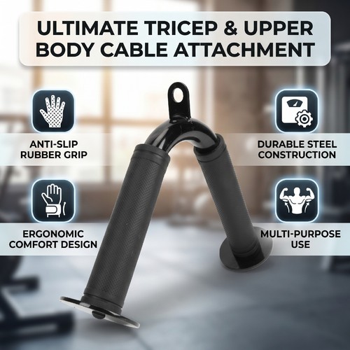 Tricep press down bar steel - tricep, v