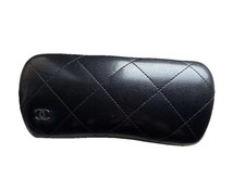 Channel Black Quilted Logo