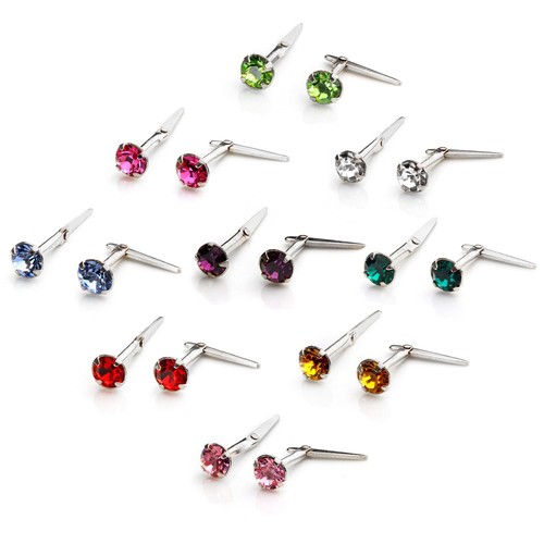 Sterling silver 3mm cz - &,