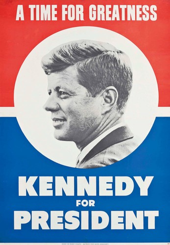 Kennedy jfk campaign poster - poster, us