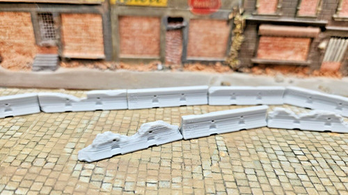 Road barriers in - 8x,