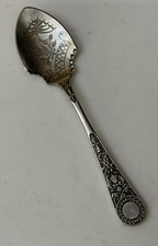 Antique B.B.? 14.5cm Venetian Silver Plate Jam Preserve Shovel Spoon Cutlery