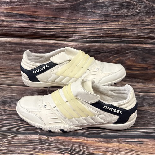 Diesel white trainers 5 - uk, 10.5