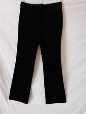 Ladies Black Velour Straight