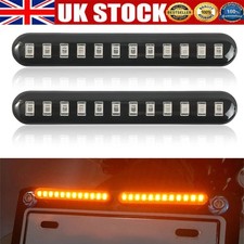 2x Universal 12LED Motorcycle Motorbike Turn Signal Indicators Light Lamp UK