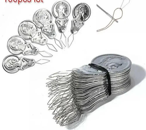 50pcs bow needle threader - needle,