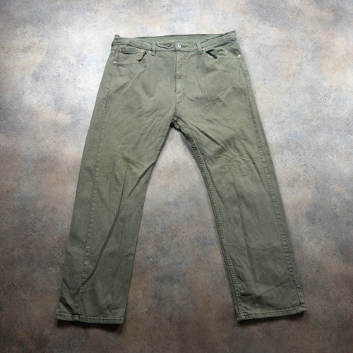 Levi 505 jeans green mens - green,