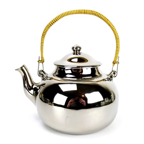 Porcelain teapot silver plated - porcelain,