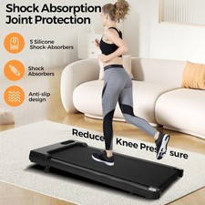 8Km/h Walking Pad Treadmill Home Under Desk Treadmill with Incline & Remote