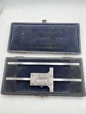Vintage Vernier Scale Depth Gauge 0 -5" 13cm Rule Cased UPT