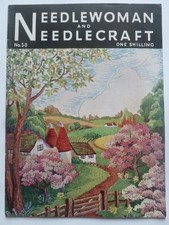 NEEDLEWOMAN and NEEDLECRAFT No. 58 (1954) - Vintage Needlework Magazine