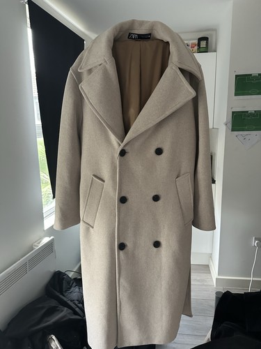 Zara men beige trench coat - men’s,