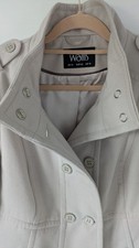 Wallis NWOT Size 14 Gorgeous Warm Cream Coat, Lovely Detail, Smart, Nice Collar