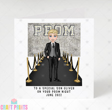 Personalised boys prom - personalised,
