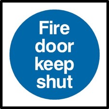 Fire door keep - keep, shut