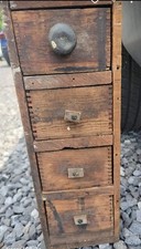 Old Handmade Wooden Cheese Box