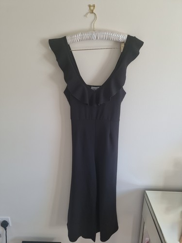 Frill neckline jumpsuit size - , 8