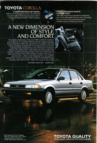 1988 toyota corolla sedan - toyota,