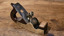 Vintage Gunmetal Infill Plane. Steel Sole. Ibbotson Cutter.