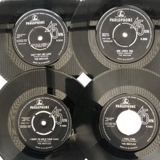 Job Lot 4 x 7” Singles - The Beatles - Collection Pack