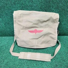 Vintage Banana Republic Military Airborne Safari Green Messenger Bag