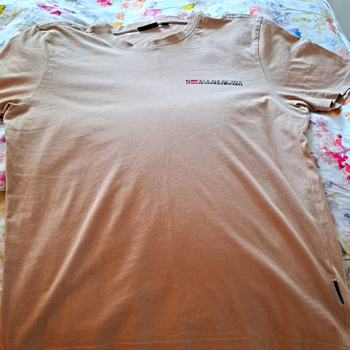 Napapijri men beige cotton - men's,