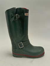 Gumbies Riding Boots Wellingtons Dark Green Red Inside UK 6 EU 39 14" Tall 