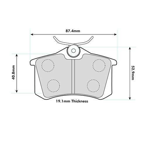 Ferodo ds2500 rear brake pads - ferodo,