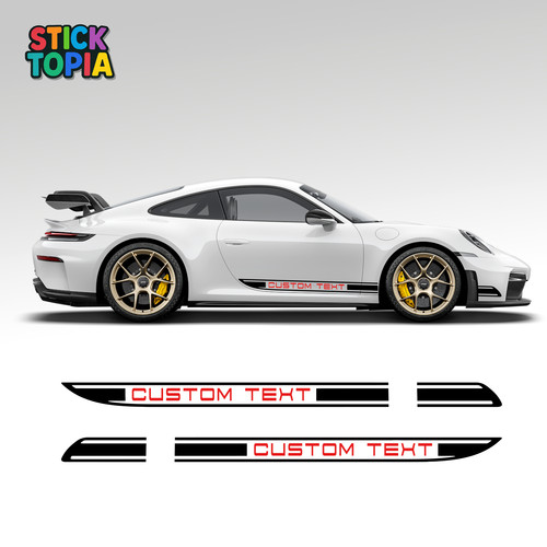 Porsche side stripe decals - porsche,