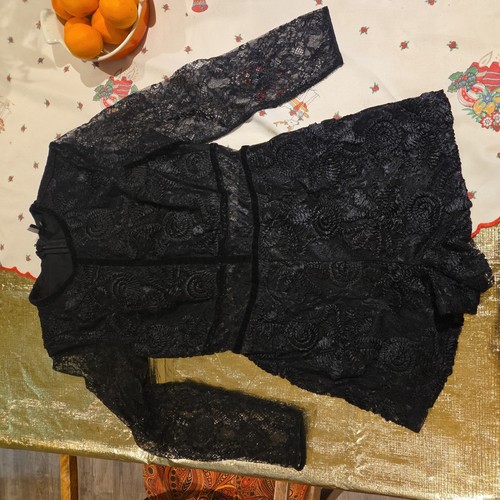 Topshop black playsuit lace