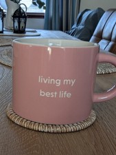 Habitat Dusty Pink Slogan Mug