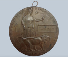 Bronze Dead Man's Penny Commemorative Medal Harry Pykett