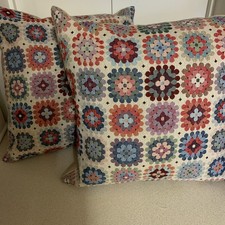 Crochet Style Fabric Cushions