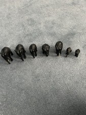 7 X Hand-Carved wooden