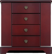 Elegant solid wood jewelry box - solid,