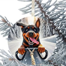 Rottweiler Dog Hanging Bauble