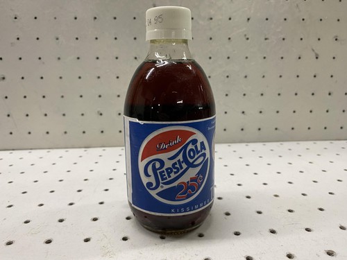 Pepsi cola glass soda bottle - glass,