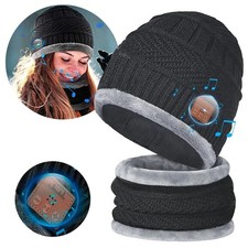 Winter Beanie Hat Built-in