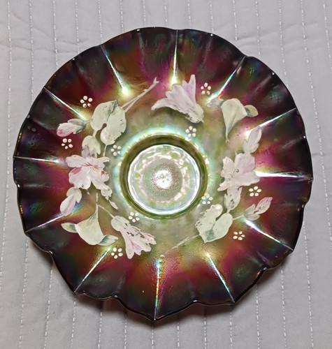Antique bohemian glass - glass, bowl