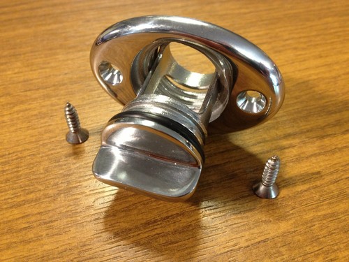 Metal boat screw drain - metal, bung