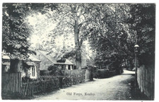 Printed postcard of the old