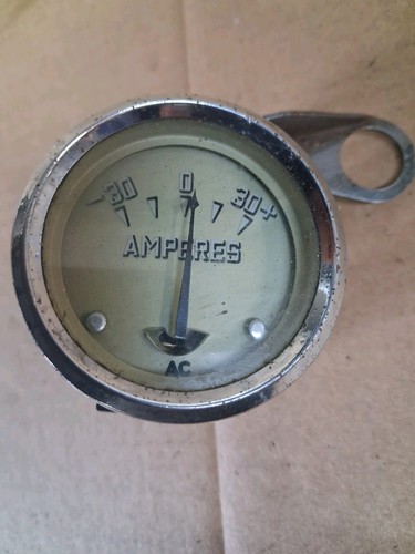 Vintage 1930s car ammeter - car,