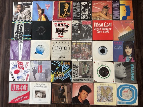 Job lot vinyl singles - x, 7
