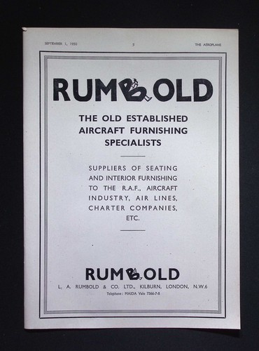 Original 1950 advert rumbold - 1950,