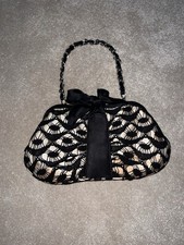 Coast lace clutch bag | black