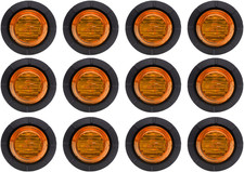 12 Pcs 1-1/4 Inch Mount Amber