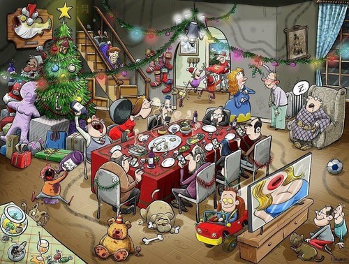 Chaos christmas lunch - chaos,