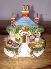 Coalport Collectable Ceramic House Keepers Cottage Ornament, Damaged