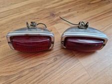 Pair of Vintage Car Red Wipac Reversing Lights - Untested